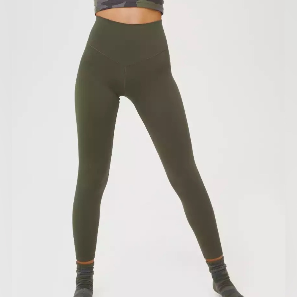 Olive green leggings